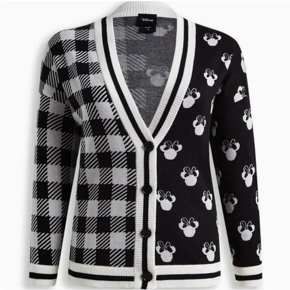TORRID MINNIE MOUSE Sizes 1X, 2X, 3X Disney Cardigan Sweater NWT - Picture 1 of 8